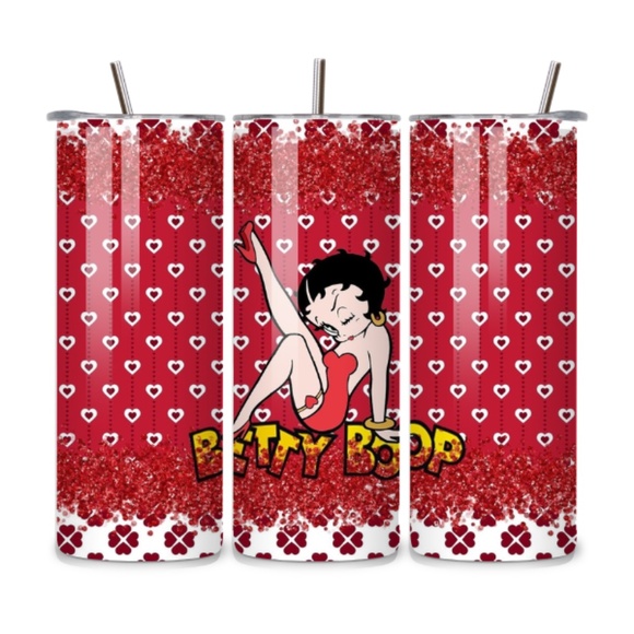 Betty Boop Red 20oz Stainless Steel.Tumbler - Picture 1 of 1